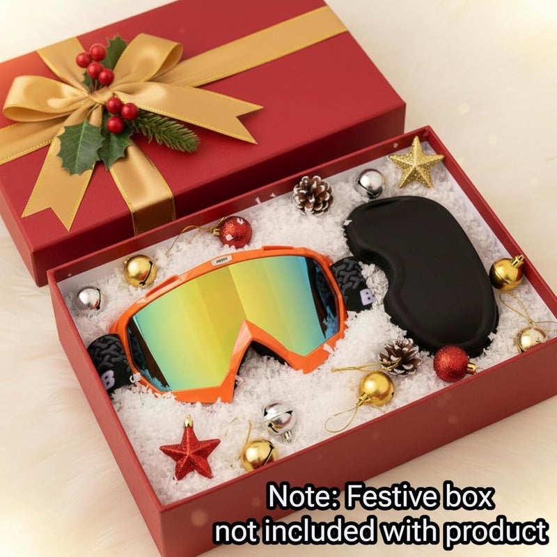 BATFOX Dirt Bike Goggles with Case - Motorcycle Motocross ATV Racing Safety Glasses, Best Christmas Gifts for Men Youth - Image 3